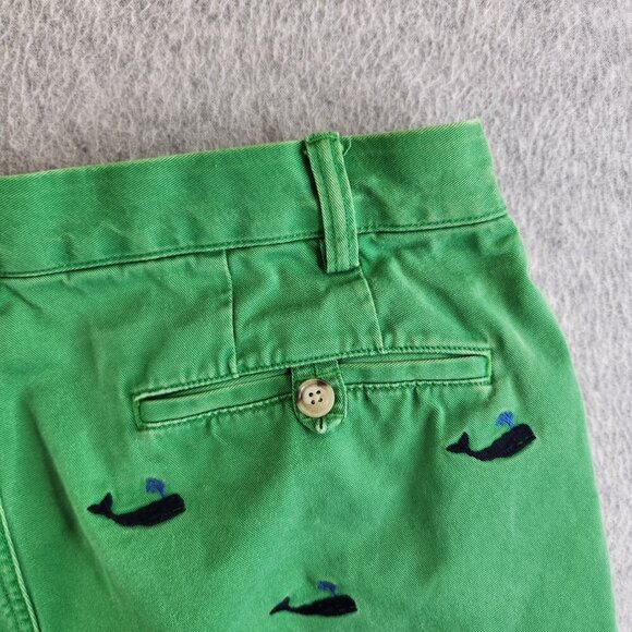 Polo Ralph Lauren Shorts Mens 34 Green Whale Print Vintage Nautical Sea Ocean - Picture 6 of 14